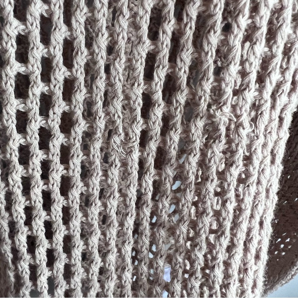 Summersalt The Fishnet Crewneck Cover-Up - Natural Sweater 1XL - Picture 9 of 9
